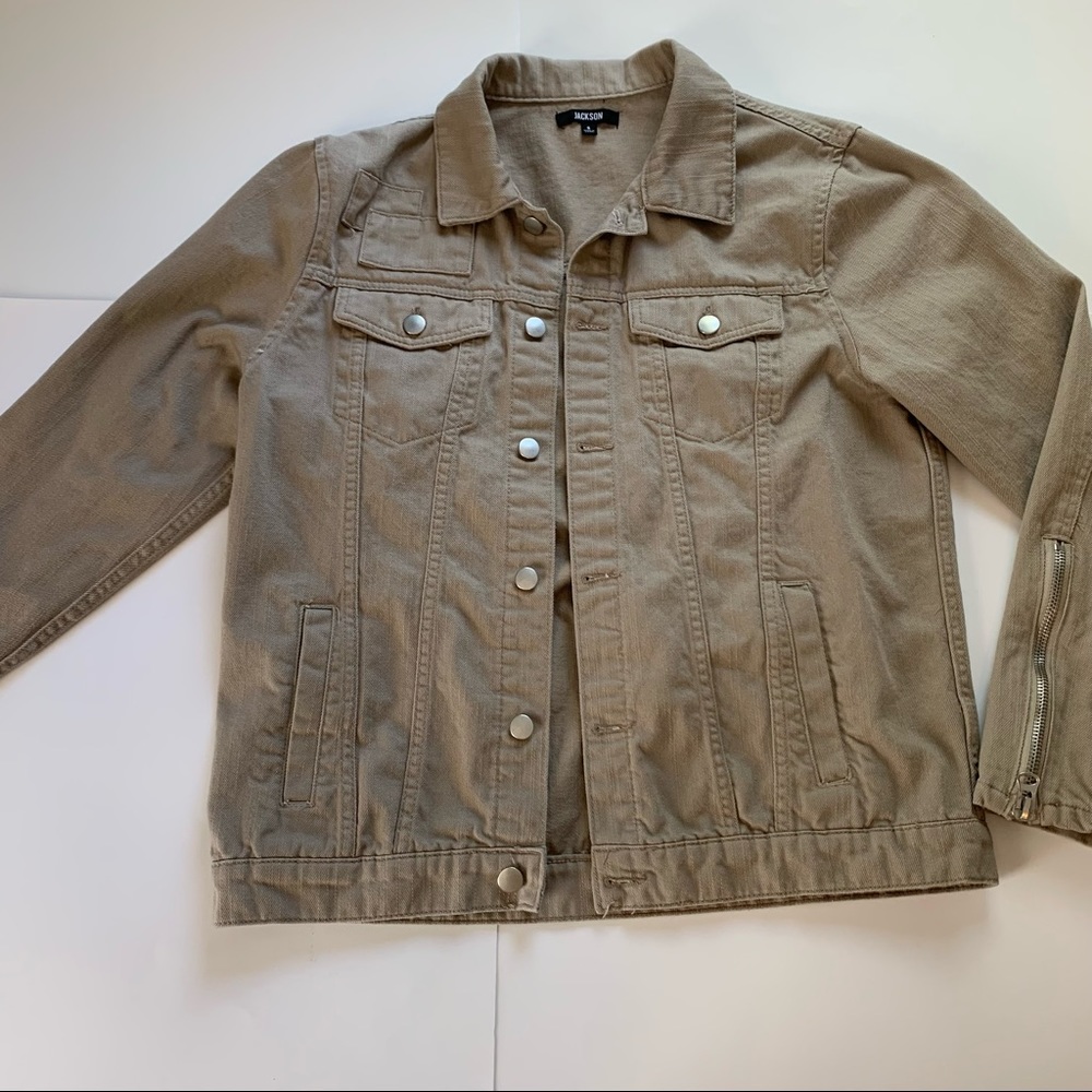 Khaki Denim Jacket